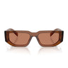 Prada Sonnenbrille PR09ZS 20H90Q Dunkelbraun Transparent Braun Unisex
