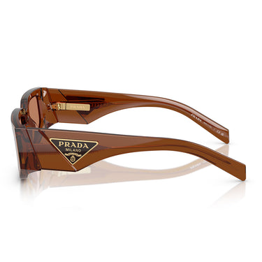 Prada Sonnenbrille PR09ZS 20H90Q Dunkelbraun Transparent Braun Unisex 3