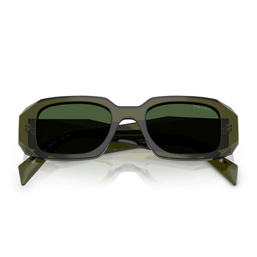 Prada Sonnenbrille PR17WS 19Z1I0 Flasche Transparent/Dunkelgrün Unisex 4