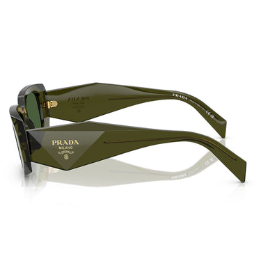 Prada Sonnenbrille PR17WS 19Z1I0 Flasche Transparent/Dunkelgrün Unisex 2