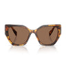 Prada Sonnenbrille PR19ZS 14L06B Honig Schildpatt Dunkelbraun Damen