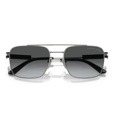Prada Sonnenbrille PR67ZS 1BC5W1 Silber/Grau Verlauf Unisex Polarisiert 5