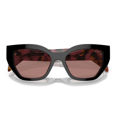 Prada Sonnenbrille PRA09S 12O10D Schwarz-Hellbraun Unisex 5