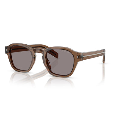 Prada Occhiali da Sole PRA16S 28I03D Argilla Trasparente Grigio Unisex 2
