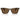 Prada Occhiali da Sole PRA17S 18T70F Terra Trasparente/Marrone Scuro Unisex