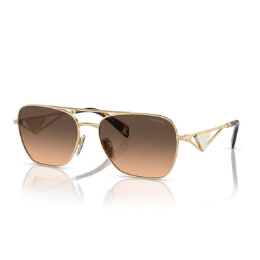 Prada Sonnenbrille PRA50S ZVN50C Gold/Braun Verlauf Damen