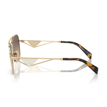 Prada Sonnenbrille PRA50S ZVN50C Gold/Braun Verlauf Damen
