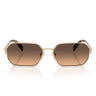 Prada Sonnenbrille PRA51S ZVN50C Gold-Braun Verlauf Unisex
