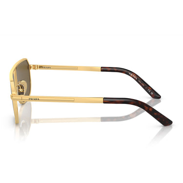 Prada Occhiali da Sole PRA53S 1BK01T Oro Opaco Marrone Scuro Uomo 3
