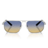 Prada Sonnenbrille PRA53S 27506Z Matt Silber/Dunkelblau Gelb Herren