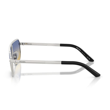 Prada Sonnenbrille PRA53S 27506Z Matt Silber/Dunkelblau Gelb Herren 3