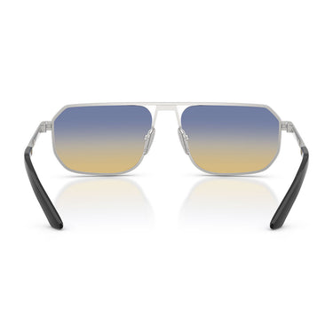 Prada Sonnenbrille PRA53S 27506Z Matt Silber/Dunkelblau Gelb Herren 4