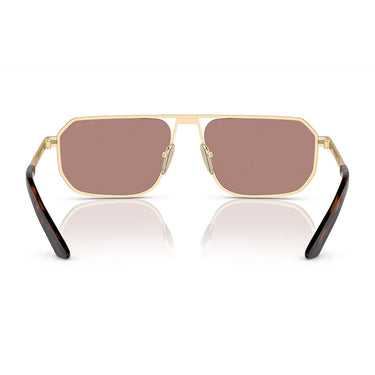 Prada Occhiali da Sole PRA53S VAF10D Oro Opaco Marrone Chiaro Uomo 4