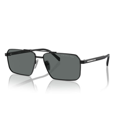 Prada Sonnenbrille PRA57S 1AB5Z1 Schwarz/Dunkelgrau Unisex Polarisiert