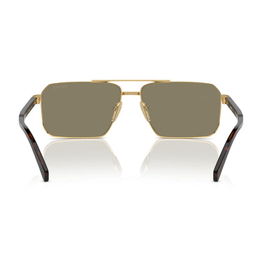 Prada Occhiali da Sole PRA57S 5AK90F Oro/Marrone Chiaro Unisex 3