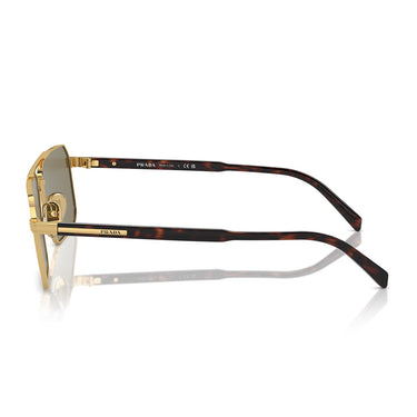 Prada Occhiali da Sole PRA57S 5AK90F Oro/Marrone Chiaro Unisex 2