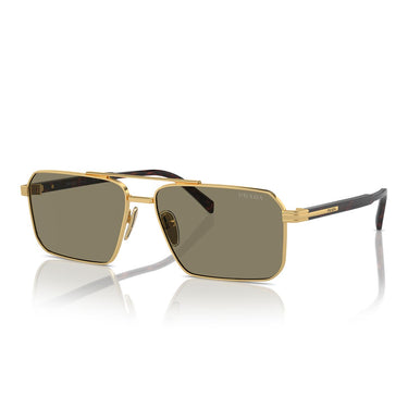 Prada Occhiali da Sole PRA57S 5AK90F Oro/Marrone Chiaro Unisex 1