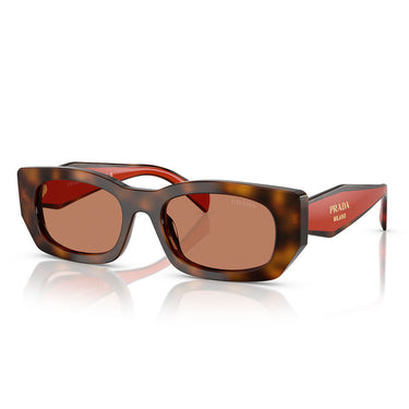 Prada Occhiali da Sole PRB05S 01K90Q Juniper Tortoise Cotto Marrone Donna  2