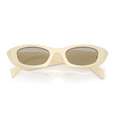 Prada Sonnenbrille PRB16S 21D5J2 Weiß Milch Hellbraun Damen 5