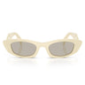 Prada Sonnenbrille PRB16S 21D5J2 Weiß Milch Hellbraun Damen