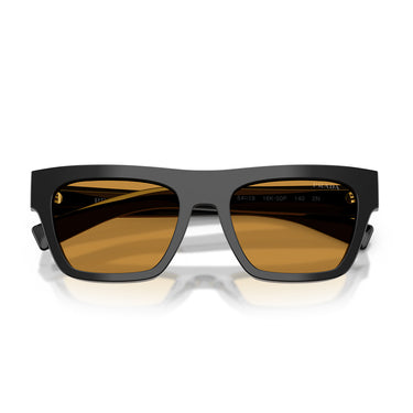 Prada Sonnenbrille PRC03S 16K50P Schwarz Dunkler Honig Herren  5