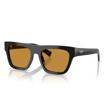Prada Sonnenbrille PRC03S 16K50P Schwarz Dunkler Honig Herren  2