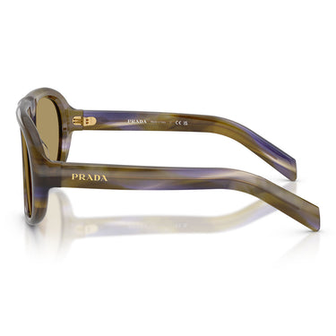 Prada Sonnenbrille PRC05S 23G70G Gestreift Laguna Verde Oliva Damen 3
