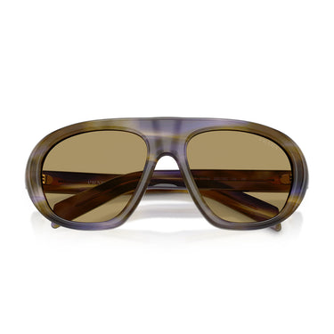 Prada Sonnenbrille PRC05S 23G70G Gestreift Laguna Verde Oliva Damen 4