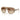 Prada Occhiali da Sole PRC05S 25P21C Beige Striato/Marrone Sfumato Giallo Donna