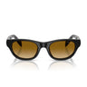 Prada Occhiali da Sole PRC08S 16K10X Nero Giallo Sfumato Marrone Chiaro Donna 