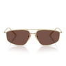 Prada Sonnenbrille PRC51S ZVN80T Blassgold Schokolade Schwarz Damen
