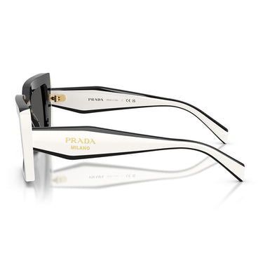 Prada Occhiali da Sole PRD01S 20G08Z Nero Bianco Grigio Scuro Donna 3