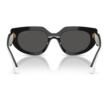 Prada Occhiali da Sole PRD02S 20G08Z Nero Bianco Grigio Scuro Donna  4