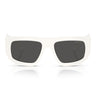 Prada Occhiali da Sole PRD04SU 17K08Z Bianco Talco Grigio Scuro Donna