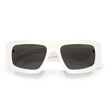 Prada Occhiali da Sole PRD04SU 17K08Z Bianco Talco Grigio Scuro Donna 5