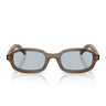 Prada Occhiali da Sole PRD06S 28I30W Argilla Trasparente/Blu Grigio Donna