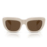 Prada Occhiali da Sole PRD07S 23O9L1 Beige Crema/Marrone Scuro Donna