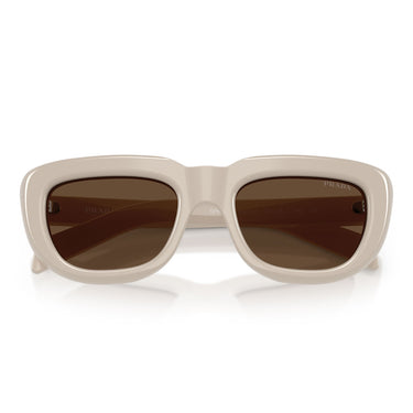 Prada Occhiali da Sole PRD07S 23O9L1 Beige Crema/Marrone Scuro Donna