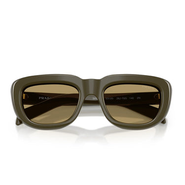 Prada Occhiali da Sole PRD07S 26J70G Verde/Verde Oliva Donna 4