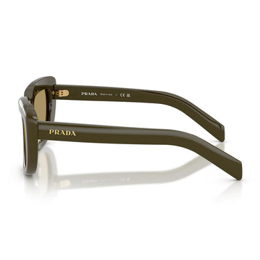 Prada Occhiali da Sole PRD07S 26J70G Verde/Verde Oliva Donna 2