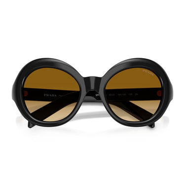Prada Occhiali da Sole PRD08SU 16K10X Nero/Giallo Sfumato Marrone Chiaro Donna 4