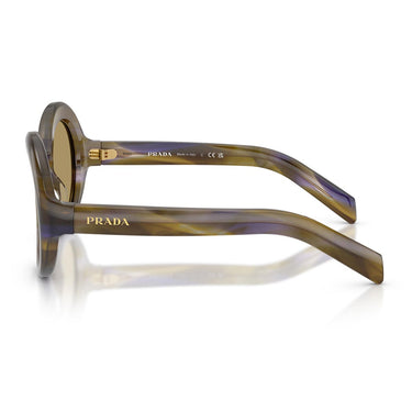 Prada Occhiali da Sole PRD08SU 23G70G Marrone/Verde Oliva Donna 2