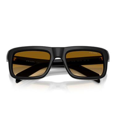 Prada Occhiali da Sole PRD11S 16K10X Nero Giallo Sfumato Marrone Chiaro Uomo 5