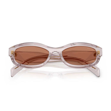Prada Occhiali da Sole PRD24S 12W10I Malva Trasparente/Marrone Donna 5