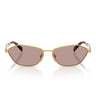 Prada Occhiali da Sole PRD50S 5AK20I Oro Pallido/Viola Chiaro Marrone Donna
