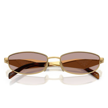 Prada Occhiali da Sole PRD51S 5AK20I Oro Viola Chiaro Donna 5