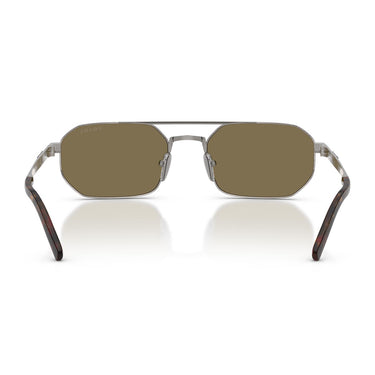 Prada Occhiali da Sole PRD53S 23J90F Gunmetal Satinato/Marrone Chiaro Uomo 3