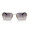 Prada Occhiali da Sole PRD55S ZVN60W Oro Pallido/Blu Specchiato Argento Uomo