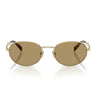 Prada Occhiali da Sole PRD57S ZVN70G Oro Pallido/Verde Oliva Donna