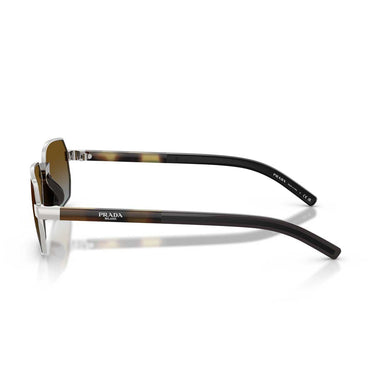 Prada Occhiali da Sole PRD60S 1BC0A4 Argento/Blu Sfumato Marrone Uomo 3